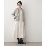 【洗える】コットンカシミヤブレンドフードジップカーディガン | Dessin | 詳細画像7