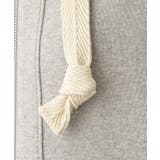 【洗える】コットンカシミヤブレンドフードジップカーディガン | Dessin | 詳細画像8