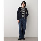 【洗える】コットンカシミヤブレンドフードジップカーディガン | Dessin | 詳細画像2