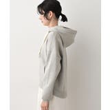 【洗える】コットンカシミヤブレンドフードジップカーディガン | Dessin | 詳細画像10