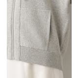 【洗える】コットンカシミヤブレンドフードジップカーディガン | Dessin | 詳細画像16