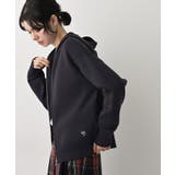 【キレイ見え/洗える】ジャカード編みフードジップ | Dessin | 詳細画像6