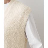 【洗える】Vネックシャギーベスト | Dessin | 詳細画像17 