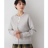 グレー(012) | 【洗える】クルーネックカーディガン | Dessin