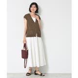 【洗える】フレンチスリーブニットベスト | Dessin | 詳細画像2