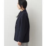 【洗える】ウール混リバーメルトンコート | Dessin | 詳細画像10 