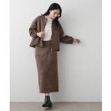 【セットアップ可・洗える】マシュマロスウェードジップブルゾン | Dessin | 詳細画像10