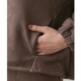 【セットアップ可・洗える】マシュマロスウェードジップブルゾン | Dessin | 詳細画像18