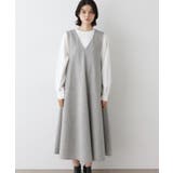 【洗える】Vネックジャンパースカート | Dessin | 詳細画像13 