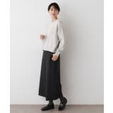 【洗える/後ろゴム】ツイードマリンクロップド丈パンツ | Dessin | 詳細画像3 