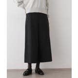 チャコールグレー(014) | 【洗える/後ろゴム】ツイードマリンクロップド丈パンツ | Dessin