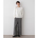 【洗える/後ろゴム】ツイードワイドパンツ | Dessin | 詳細画像7 