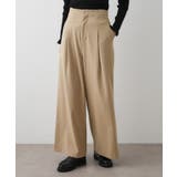 【セットアップ可・洗える】ハイウエストタックパンツ | Dessin | 詳細画像5 