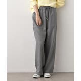 【セットアップ可/ウエスト総ゴム】ツイードライクワイドパンツ | Dessin | 詳細画像1 