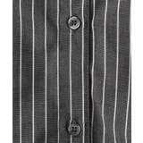 【洗える】ストライプギャザー袖ブラウス | Dessin | 詳細画像8 