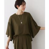 【セットアップ可・洗える】フレアスリーブブラウス | Dessin | 詳細画像1 