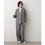 【セットアップ可/洗える】ツイードライクスキッパーシャツ | Dessin | 詳細画像3