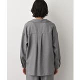 【セットアップ可/洗える】ツイードライクスキッパーシャツ | Dessin | 詳細画像11