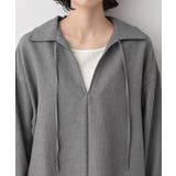 【セットアップ可/洗える】ツイードライクスキッパーシャツ | Dessin | 詳細画像12