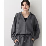 ブラック(019) | 【セットアップ可/洗える】ツイードライクスキッパーシャツ | Dessin