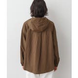 【洗える】ストライプフードブラウス | Dessin | 詳細画像15 