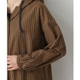 【洗える】ストライプフードブラウス | Dessin | 詳細画像17 