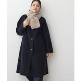 【洗える】ウール混リバーメルトンロングコート | Dessin | 詳細画像2 