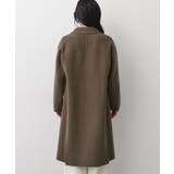 【洗える】ウール混リバーメルトンロングコート | Dessin | 詳細画像11 