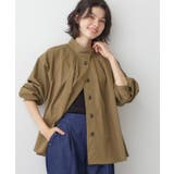 【洗える】スタンドカラーAラインジャケット | Dessin | 詳細画像5 