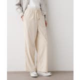 アイボリー(004) | 【ウエストゴム・洗える】ソフトコーデュロイイージーパンツ | Dessin