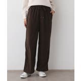 ブラウン(043) | 【ウエストゴム・洗える】ソフトコーデュロイイージーパンツ | Dessin