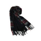 ブラック(219) | バイカラーチェックストール | Dessin