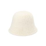 アイボリー(004) | シャギーフェイクファーバケットハット | Dessin