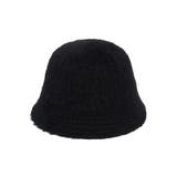 ブラック(019) | シャギーフェイクファーバケットハット | Dessin