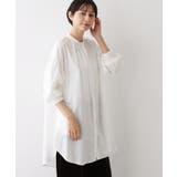 【洗える】ラグランスリーブチュニックシャツ | Dessin | 詳細画像2 