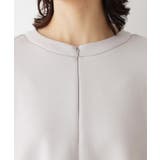 【セットアップ可/洗える】ドライタッチジョーゼットジップブラウス | Dessin | 詳細画像16 