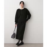 【セットアップ可/洗える】切り替えデザインサイドリブスカート | Dessin | 詳細画像3