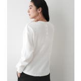 【洗える】裾ドロスト付きカットソー | Dessin | 詳細画像2