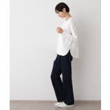 【美シルエット/洗える】切替カットソー | Dessin | 詳細画像3 