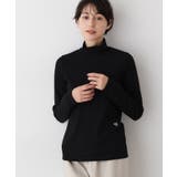 ブラック(019) | 【吸湿発熱/抗菌防臭】ジンジャー混タートルネックプルオ－バー | Dessin