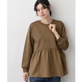 【体型カバー/洗える】ペプラムスウェット | Dessin | 詳細画像9