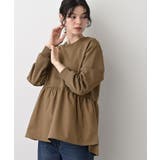 【体型カバー/洗える】ペプラムスウェット | Dessin | 詳細画像10