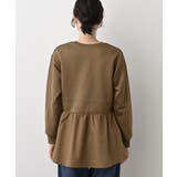 【体型カバー/洗える】ペプラムスウェット | Dessin | 詳細画像15