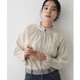 【洗える】フリルネックシャツ | Dessin | 詳細画像9 