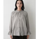 【洗える】フリルネックシャツ | Dessin | 詳細画像13 