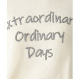 【洗える】ペイント風刺繍入り配色ラインニット | Dessin | 詳細画像4