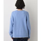 【洗える】ペイント風刺繍入り配色ラインニット | Dessin | 詳細画像15