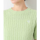 【洗える】ケーブルクルーネックニット | Dessin | 詳細画像16 