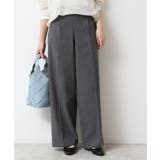 チャコールグレー(014) | 【多機能】リネンブレンドマリンパンツ | Dessin