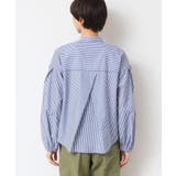 【洗える】バンドカラーストライプシャツ（XS～L） | Dessin | 詳細画像15 